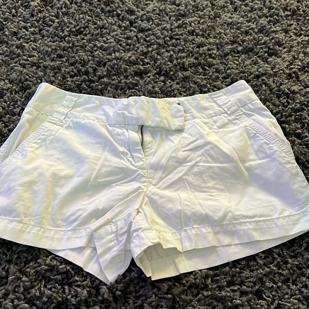 J Crew white shorts size 2 EUC